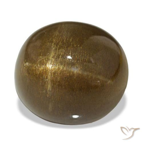 Pedra do Sol Estelar Marrom Caramelo Claro Natural 23.44ct, Corte Oval, Opaco