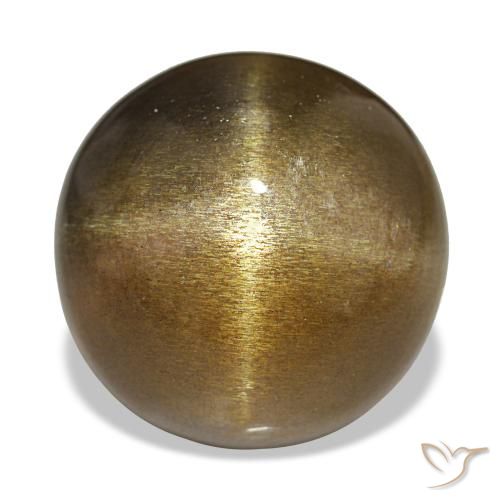 Pedra do Sol Estelar Marrom claro Natural 18.17ct, Corte Redondo, Opaco