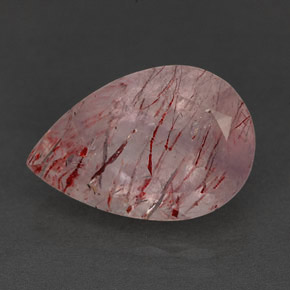 Quartzo morango rosa natural 5,74ct, transparente, transparente/translúcido