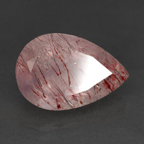 Quartzo morango rosa natural 5,74ct, transparente, transparente/translúcido