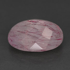 Quartzo morango rosa natural 6,57ct, transparente, transparente/translúcido