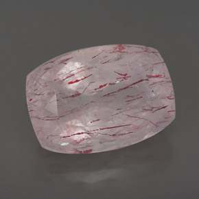 Quartzo morango rosa natural 6,89ct, transparente, transparente/translúcido