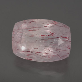 Quartzo morango rosa natural 6,89ct, transparente, transparente/translúcido