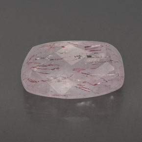 Quartzo morango rosa natural 6,89ct, transparente, transparente/translúcido