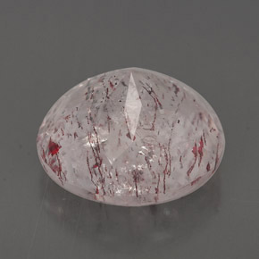 Quartzo morango rosa natural 6,12ct, transparente, transparente/translúcido