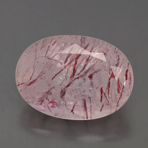 Quartzo morango rosa natural 6,50ct, transparente, transparente/translúcido