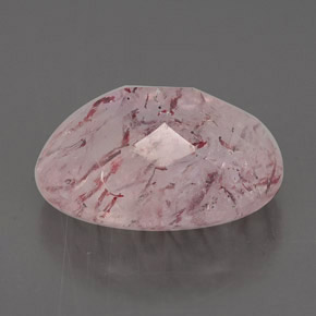 Quartzo morango rosa natural 6,50ct, transparente, transparente/translúcido