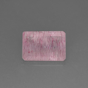 Quartzo morango rosa natural 10,55ct, transparente, transparente/translúcido