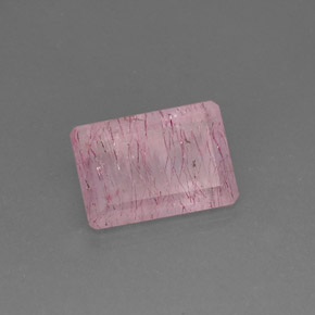 Quartzo morango rosa natural 10,55ct, transparente, transparente/translúcido