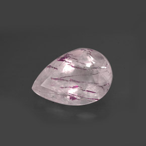 Quartzo morango vermelho natural 5,25ct, transparente, transparente/translúcido
