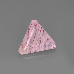 Quartzo morango rosa natural 8,16ct, transparente, transparente/translúcido