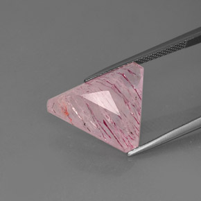 Quartzo morango rosa natural 8,16ct, transparente, transparente/translúcido