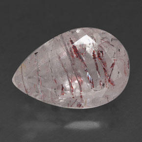 Quartzo morango rosa natural 5,70ct, transparente, transparente/translúcido