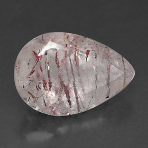 Quartzo morango rosa natural 5,70ct, transparente, transparente/translúcido