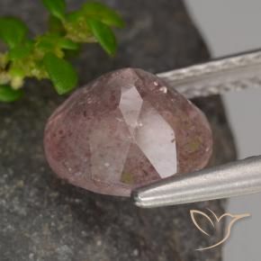 Quartzo Morango Luz rosa Natural 1.90ct, Redondo, Translúcido