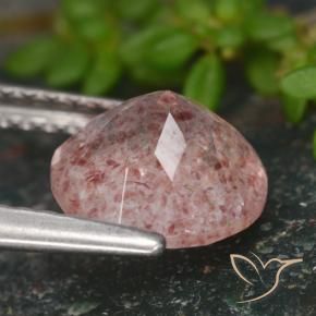 Quartzo Morango Tom Rosa Natural 1.66ct, Redondo, Translúcido