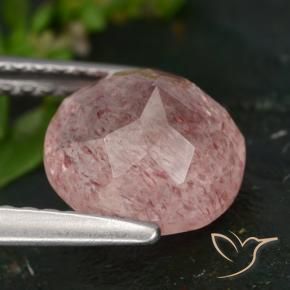 Quartzo Morango rosa médio Natural 2.00ct, Redondo, Translúcido