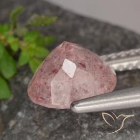Quartzo Morango rosa médio Natural 1.75ct, Redondo, Translúcido