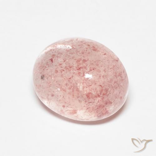 Quartzo Morango Luz rosa Natural 3.40ct, oval, Translúcido