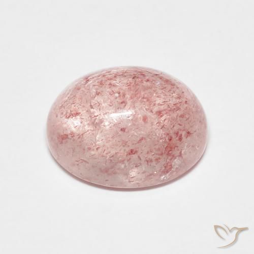 Quartzo Morango Luz rosa Natural 3.40ct, oval, Translúcido