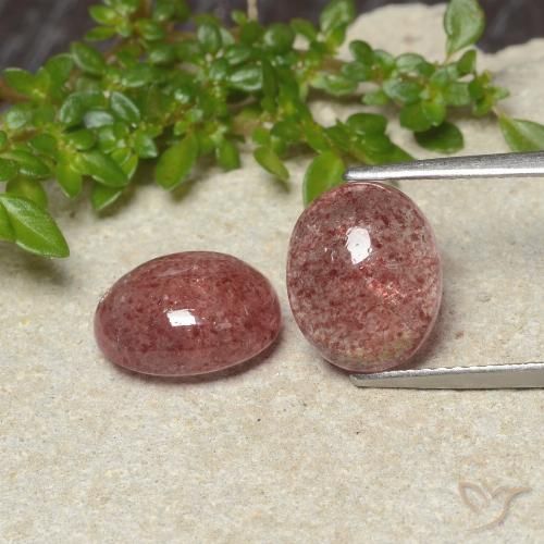 6.51ctw Natural rosa rosa Quartzo Morango, oval, Translúcido