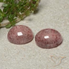Pedras preciosas de Quartzo Morango Luz rosa natural de 6.26 ct, oval, Translúcido