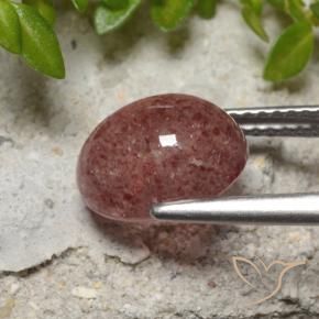 Quartzo Morango rosa rosa Natural 3.50ct, oval, Translúcido