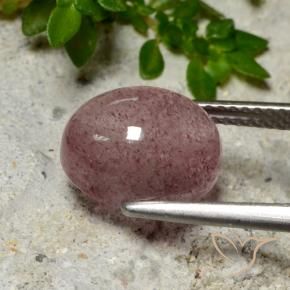 Quartzo Morango rosa rosa Natural 5.04ct, oval, Translúcido