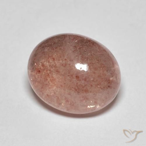 Quartzo Morango Toranja Rosa Natural 4.84ct, oval, Translúcido