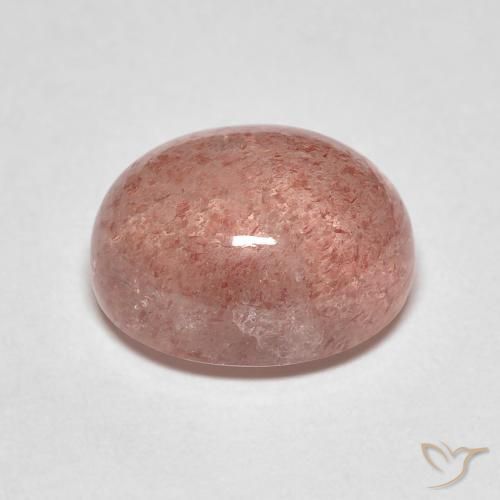 Quartzo Morango Toranja Rosa Natural 4.84ct, oval, Translúcido