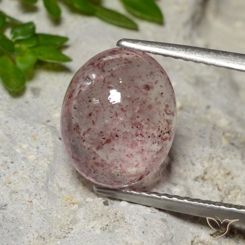 4.35ct Natural Rosa Jujuba Profundo Quartzo Morango, oval, Translúcido