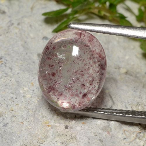 4.09ct Natural rosa médio Quartzo Morango, oval, Translúcido