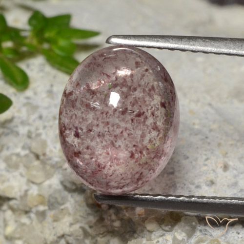 4.64ct Natural rosa médio Quartzo Morango, oval, Translúcido