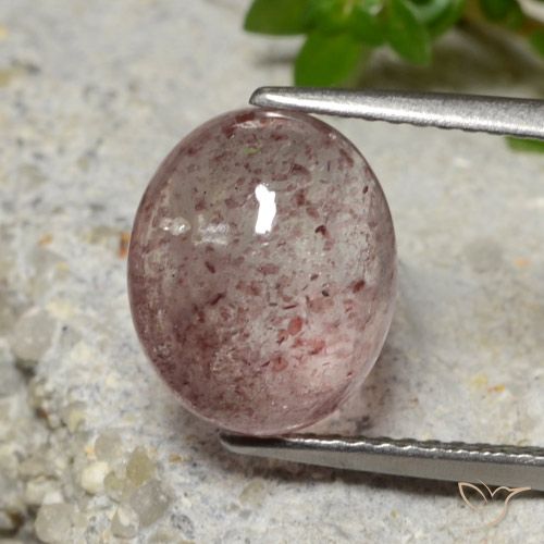 4.67ct Natural rosa médio Quartzo Morango, oval, Translúcido