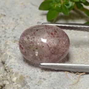 Quartzo Morango rosa médio Natural 4.67ct, oval, Translúcido