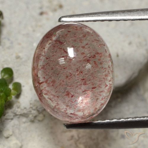 4.57ct Natural rosa médio Quartzo Morango, oval, Translúcido