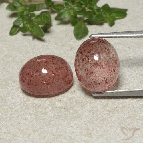 10.07ctw Natural Framboesa Rosa Quartzo Morango, oval, Translúcido