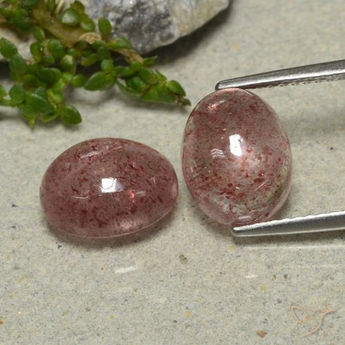 6.52ctw Natural rosa médio Quartzo Morango, oval, Translúcido