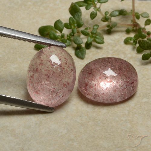 7.40ctw Natural rosa médio Quartzo Morango, oval, Translúcido