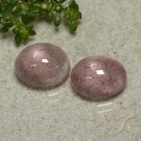 Pedras preciosas de Quartzo Morango rosa médio natural de 6.34 ct, oval, Translúcido