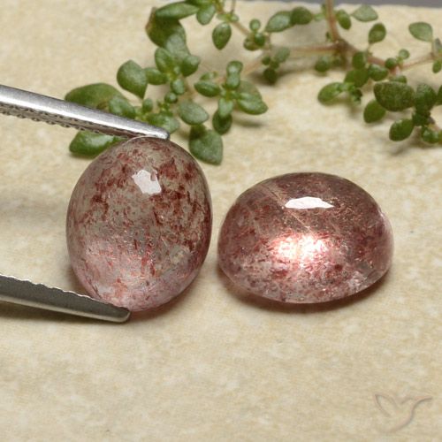7.17ctw Natural rosa rosa Quartzo Morango, oval, Translúcido