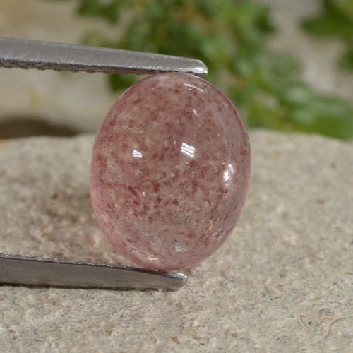 3.90ct Natural Tom Rosa Quartzo Morango, oval, Translúcido