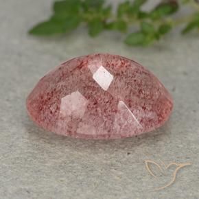 Quartzo Morango Rosa Claro Rosa Natural 5.85ct, oval, Translúcido