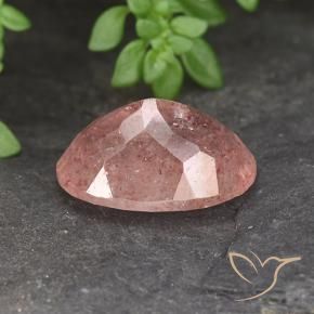 Quartzo Morango Rosa Claro Rosa Natural 5.87ct, oval, Translúcido