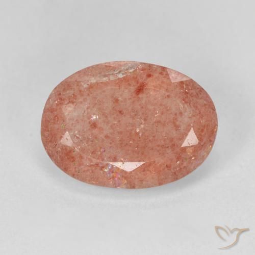 4.70ct Natural Luz rosa Quartzo Morango, oval, Translúcido