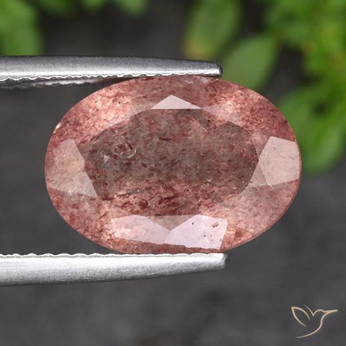 4.85ct Natural rosa rosa Quartzo Morango, oval, Translúcido