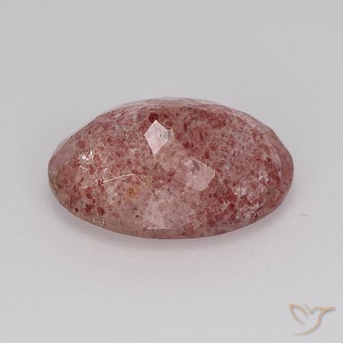 Quartzo Morango rosa rosa Natural 5.30ct, oval, Translúcido
