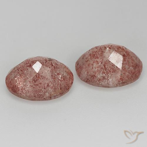 Pedras preciosas de Quartzo Morango Framboesa Rosa natural de 6.69 ct, oval, Transparente