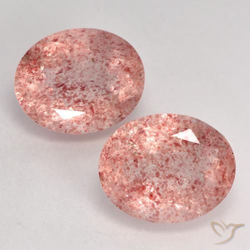 7.16ctw Natural Rosa Médio Claro Quartzo Morango, oval, Transparente