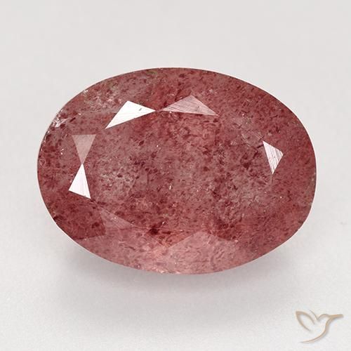9.21ct Natural Rosa Profundo Quartzo Morango, oval, Translúcido
